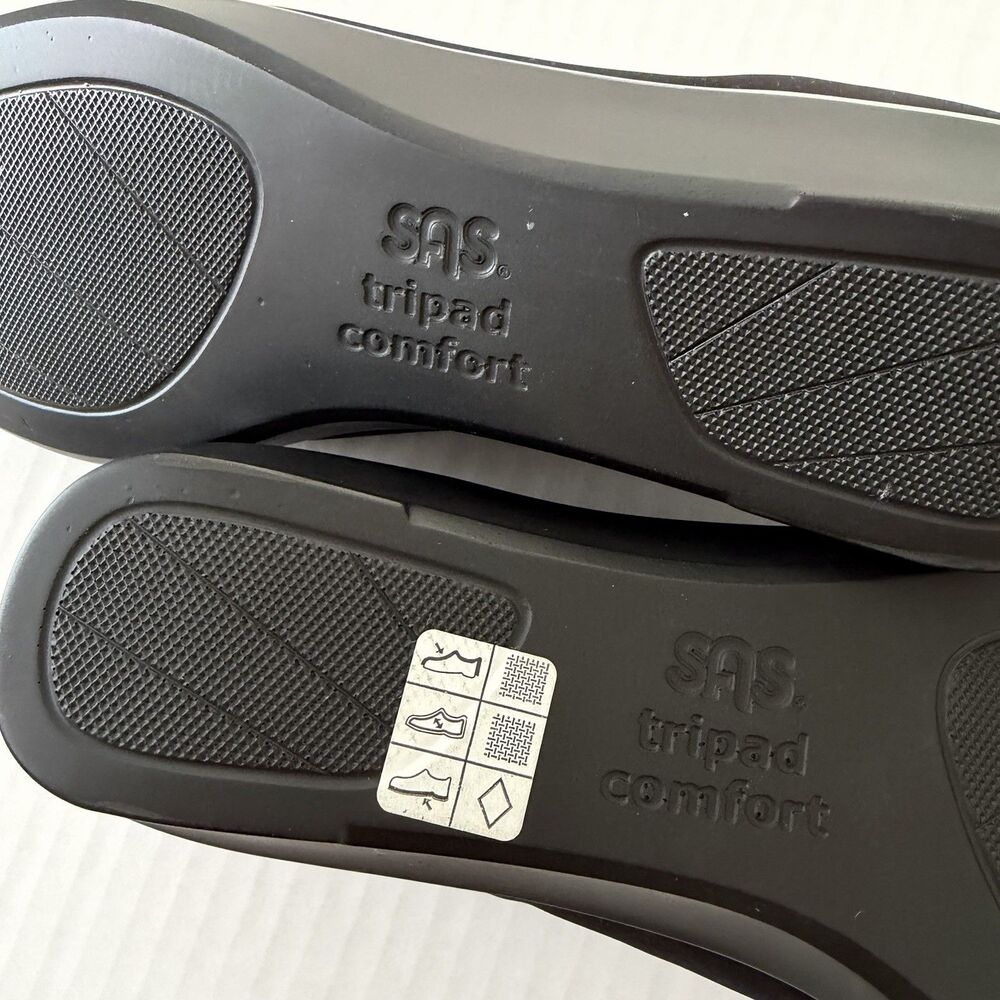SAS Tripad Comfort Black Bliss Womens Loafer Sz 9M Slip On Wedge Shoes USA - Picture 6 of 7